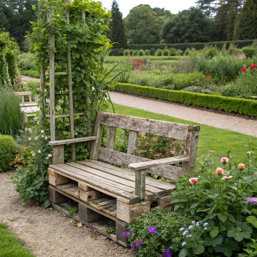 Pallet Garden Bench